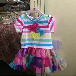 NWT Sz 6mth truly scrumptious heart dress/panties